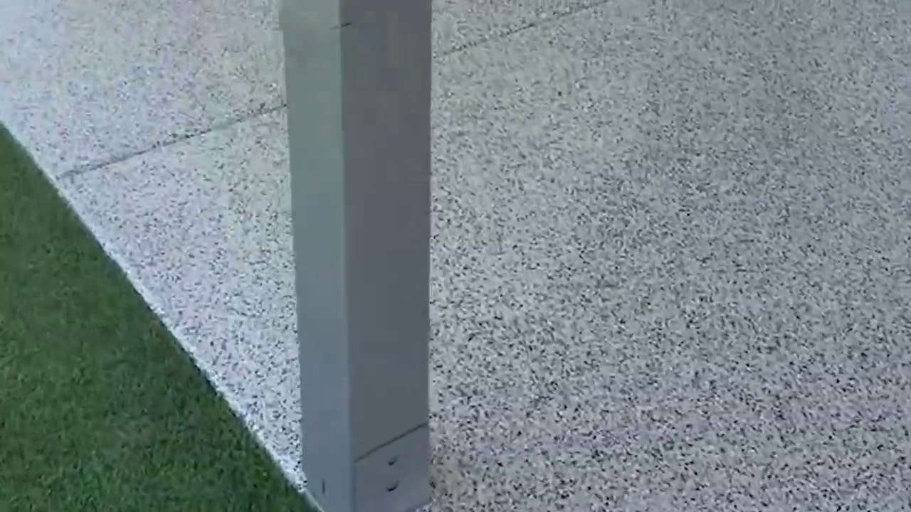 Backyard Patio epoxy flake flooring